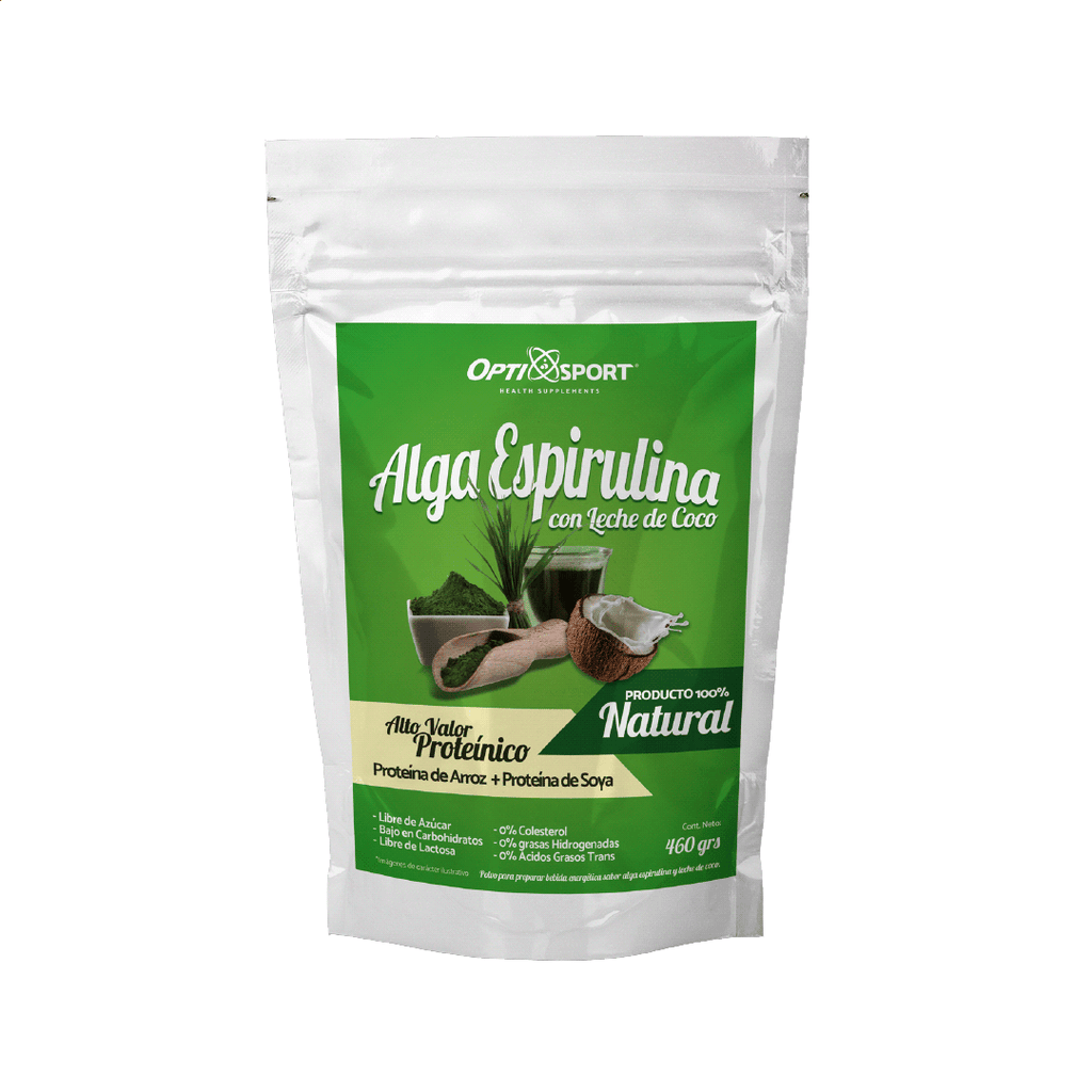 Alga Espirulina con Leche de Coco