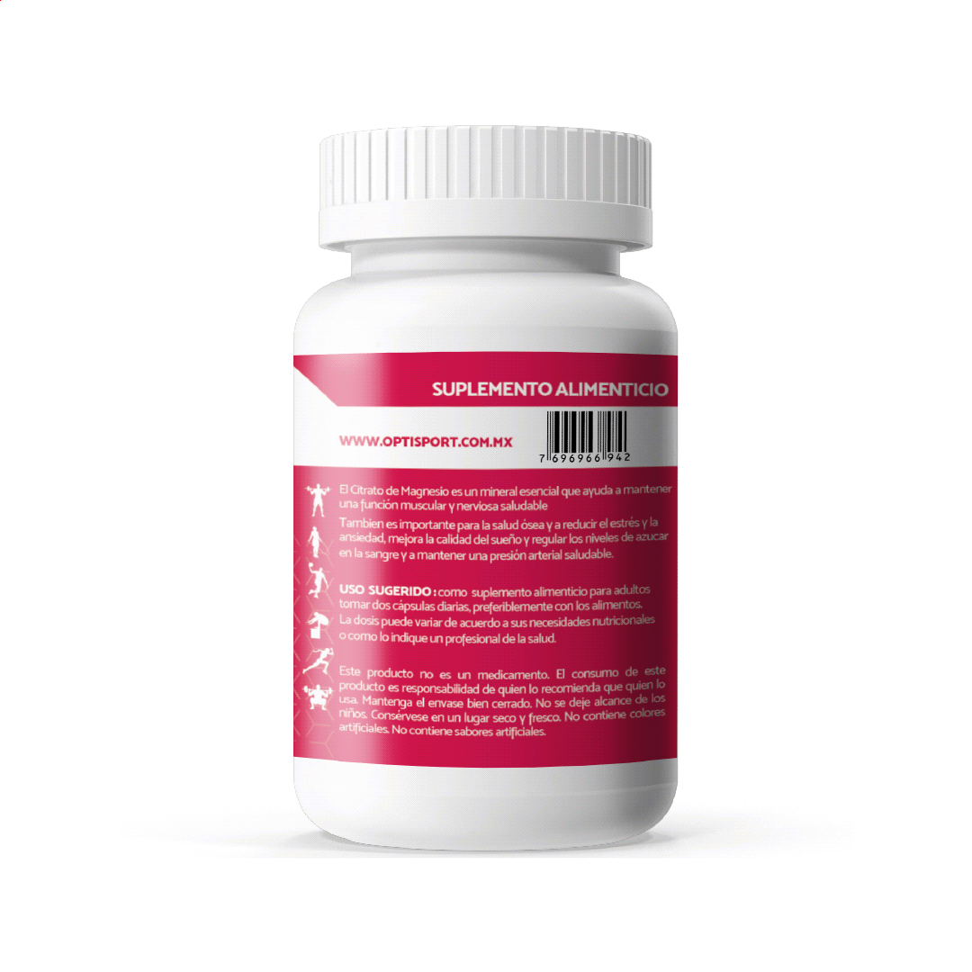 Citrato de Magnesio (60 cáps)