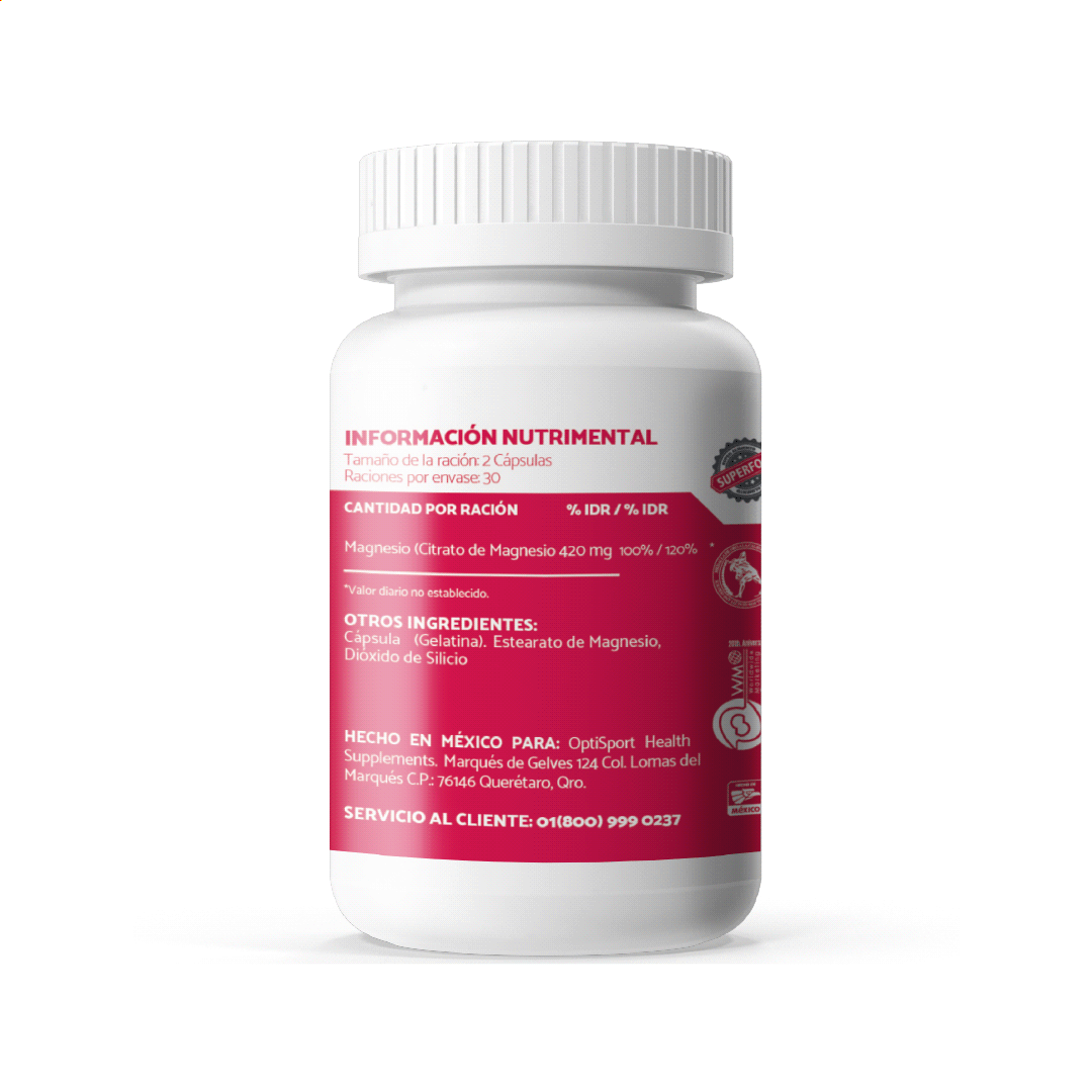 Citrato de Magnesio (60 cáps)