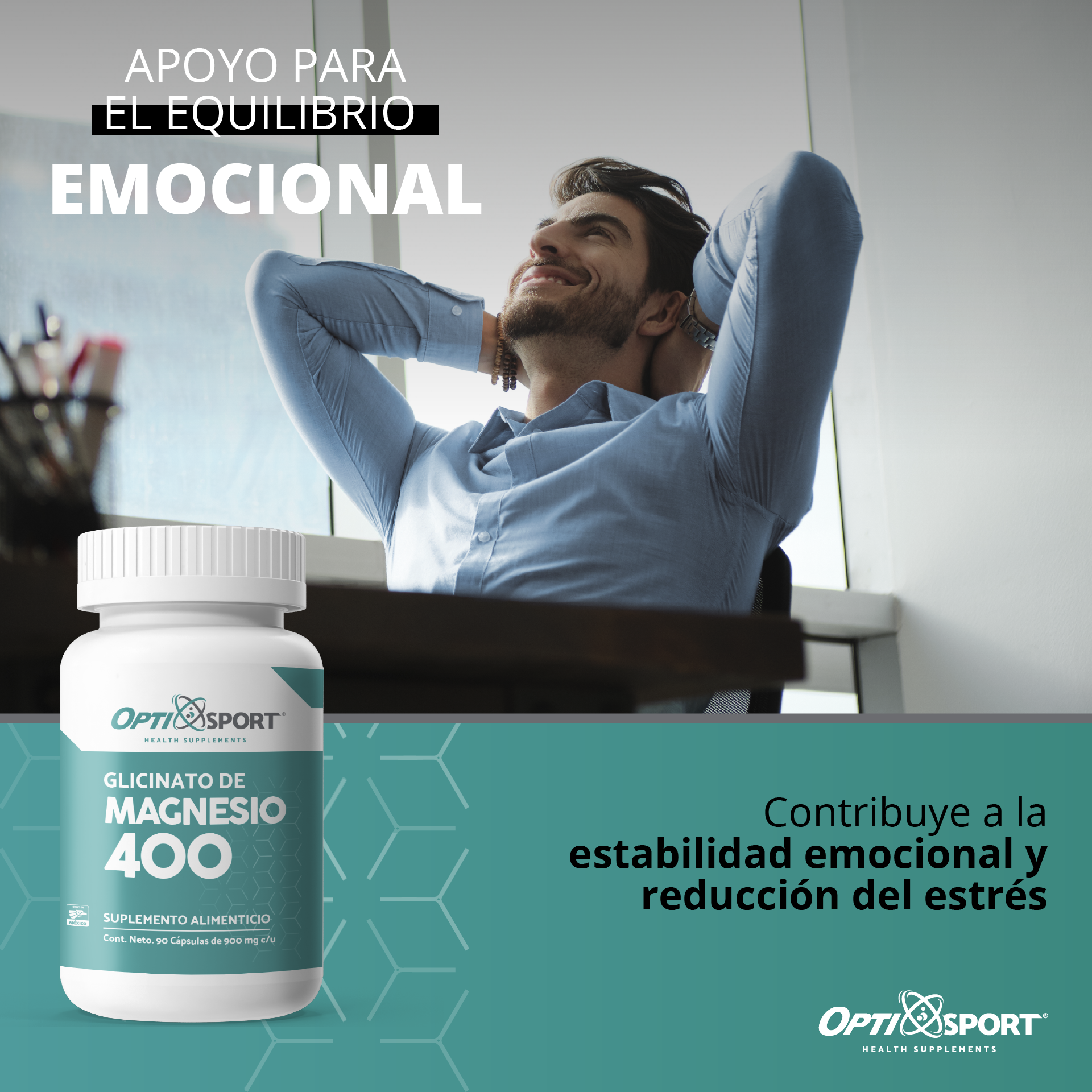 Glicinato de Magnesio (90 cáps)