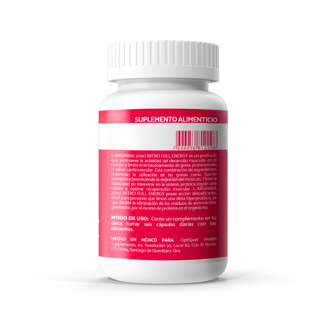 L-Arginina 2000 Nitro Full Energy (90 cáps)