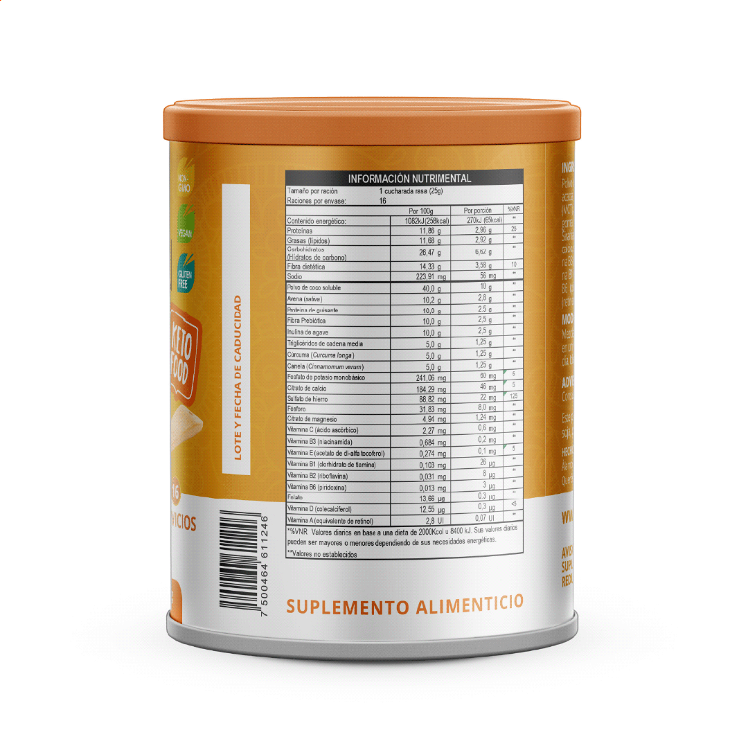 Golden Milk - Leche Dorada + Cúrcuma + Canela 400 grs. (polvo)