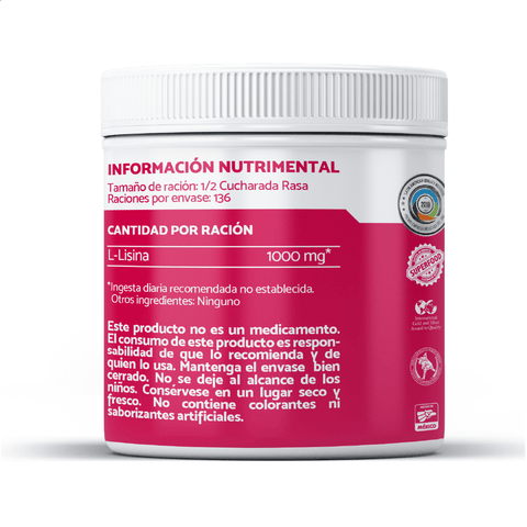 L-Lisina 1000 - 136 grs. (polvo)