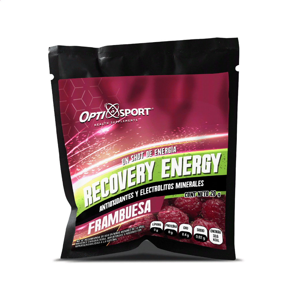 Recovery Energy Frambuesa con 20 sobres (polvo)