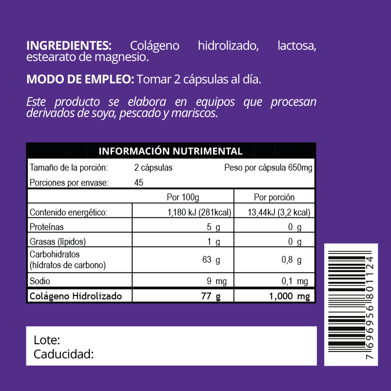 Colágeno 1000 (90 cáps)