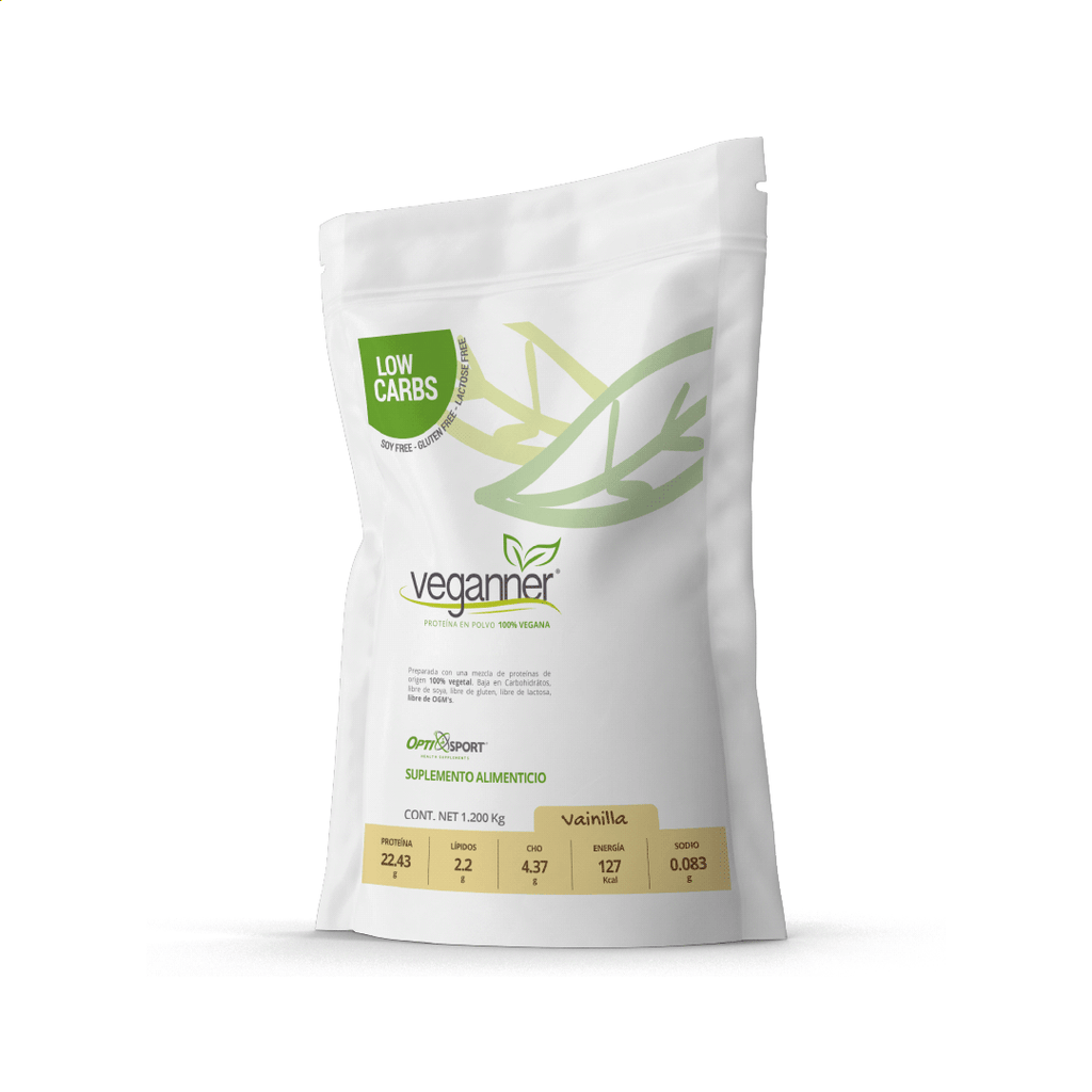VEGANNER Proteína Vegetal (Vegana) Sabor Vainilla 1.2Kg
