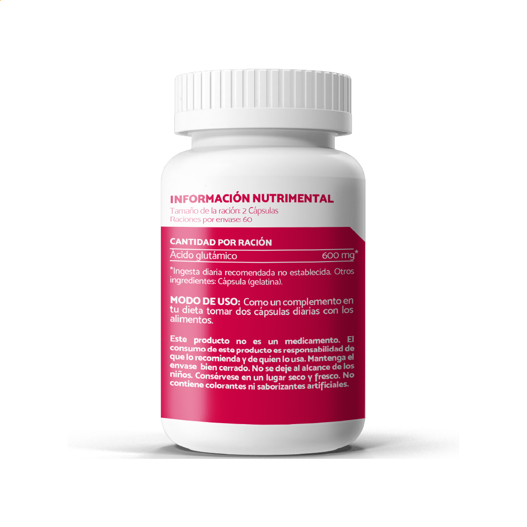 Ácido Glutámico 600 (60 cáps)