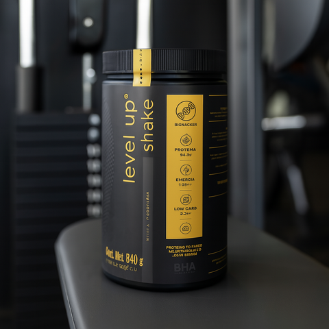 Level-Up Shake Vainilla: Proteína y energía con sabor suave y delicioso 840g