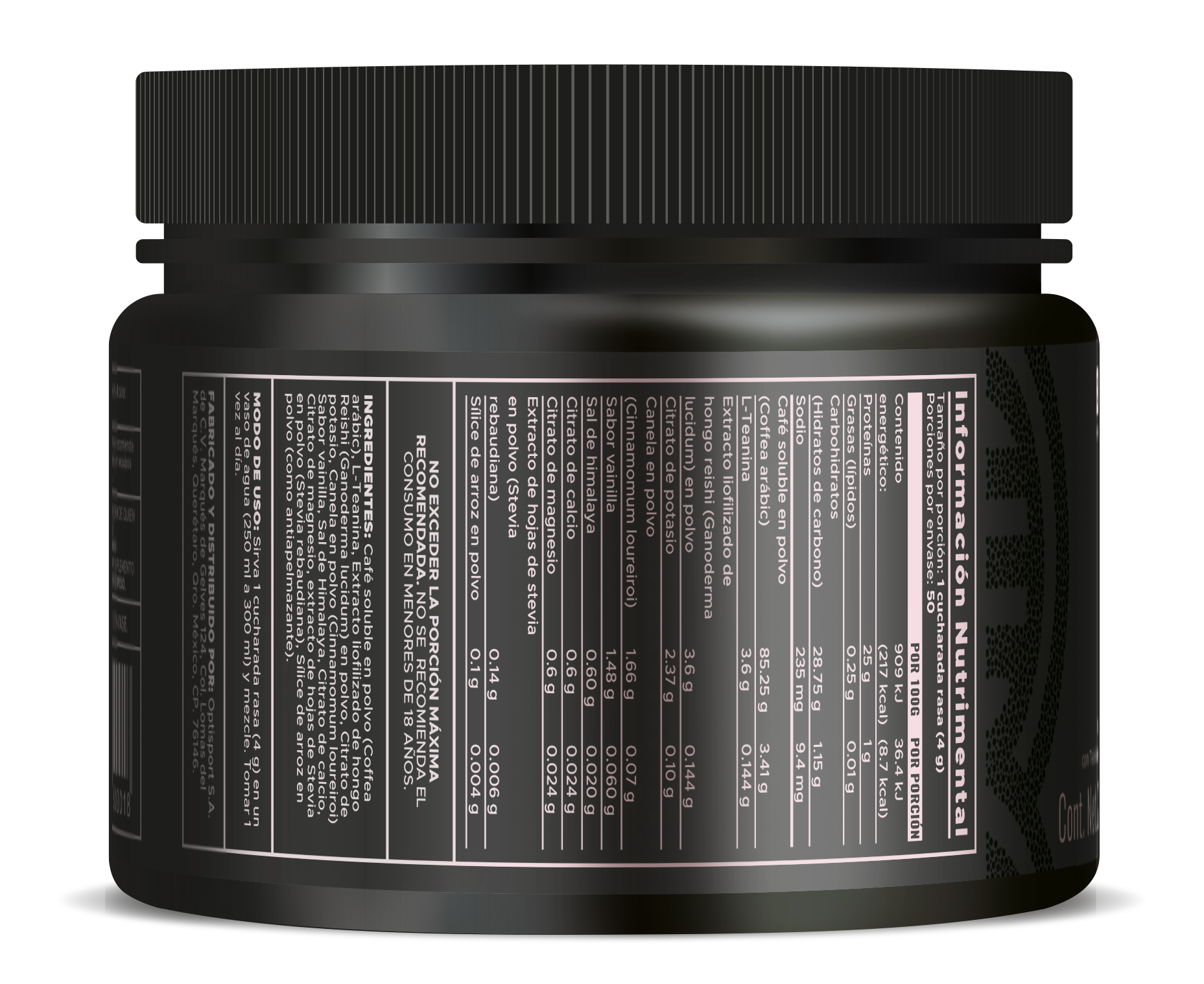 Level-Up Coffee: Energía natural con minerales y Teanina 200grs