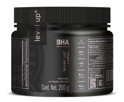 Level-Up Coffee: Energía natural con minerales y Teanina 200grs