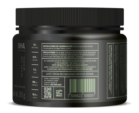 Level-Up Greens 360 grs.