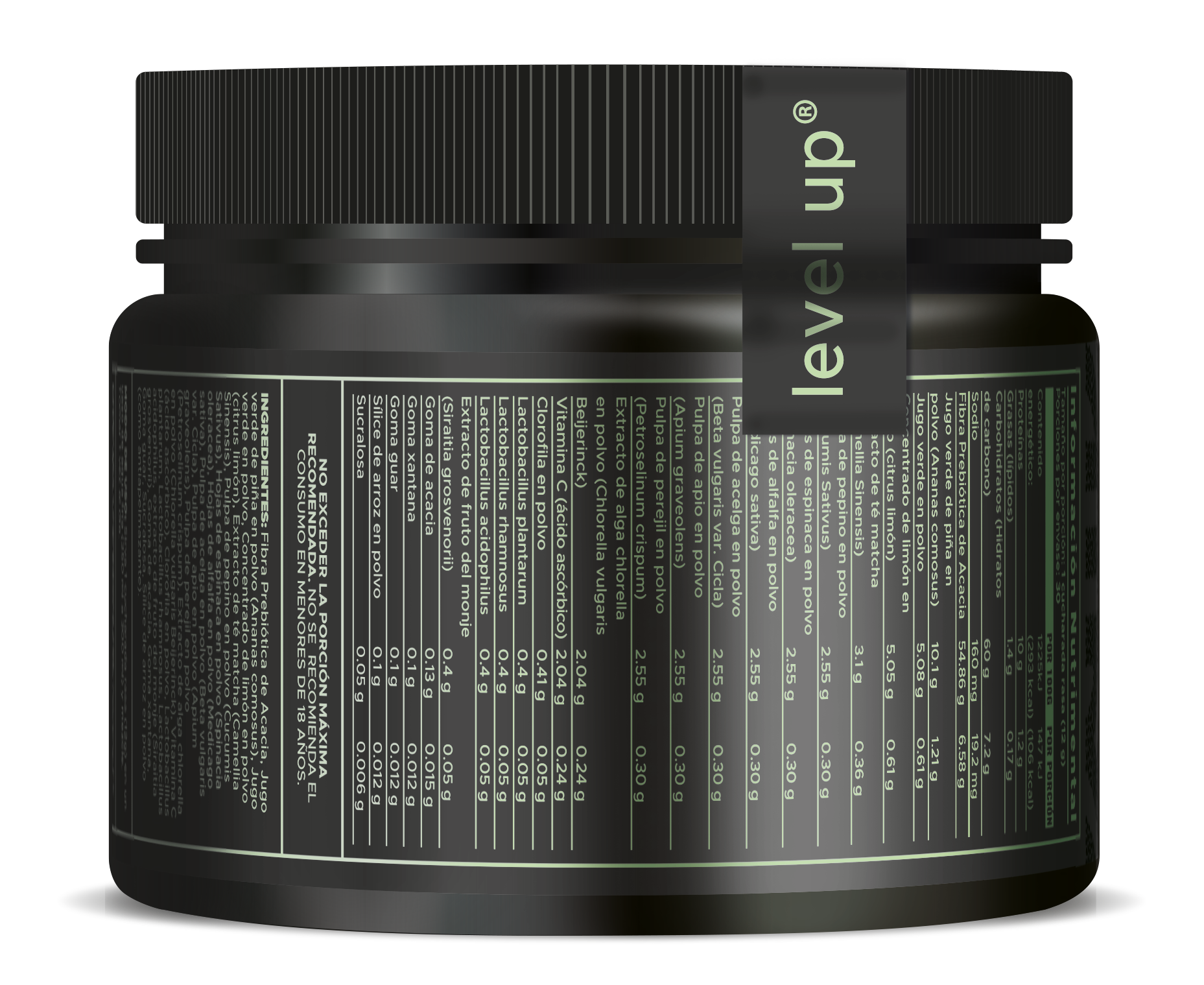 Level-Up Greens 360 grs.