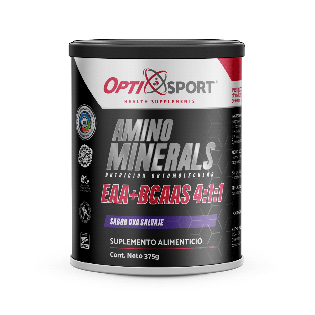 Amino Minerals EAA + BCAAs 4:1:1 - 375 grs. (polvo)
