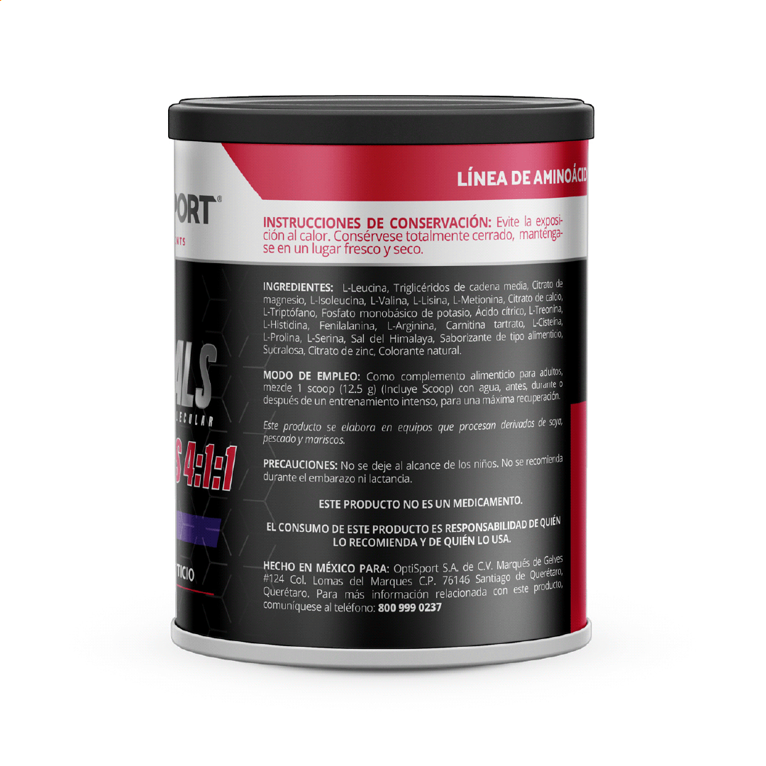 Amino Minerals EAA + BCAAs 4:1:1 - 375 grs. (polvo)