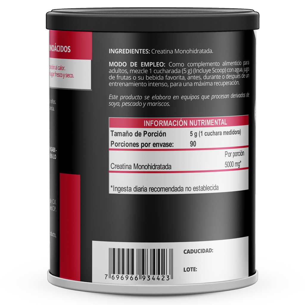 Creatina Monohidratada 5000 - 450 grs. (polvo)