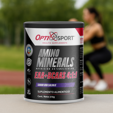 Amino Minerals EAA + BCAAs 4:1:1 - 375 grs. (polvo)