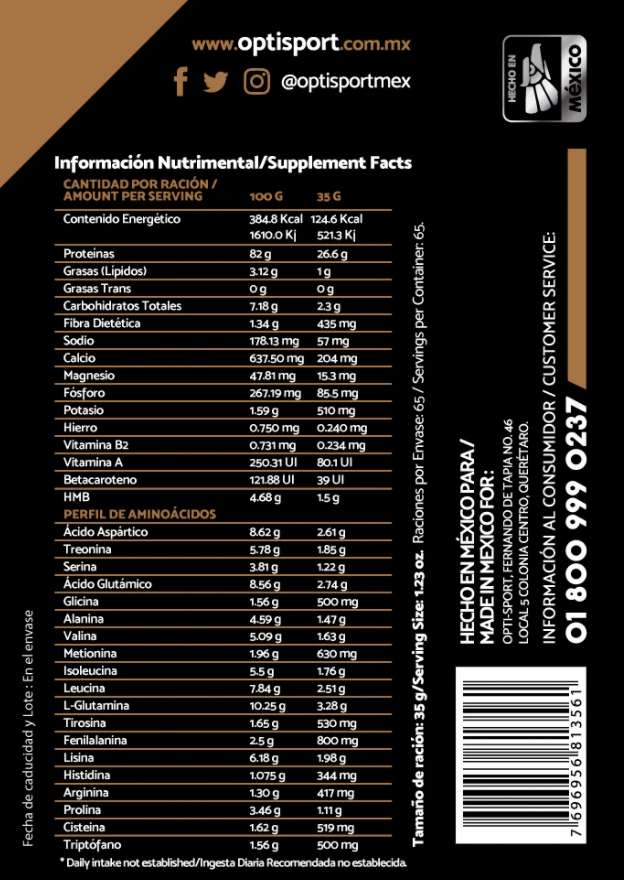 WHEYNITRO Proteína de Suero + HMB + BCAAs | 65 servicios Bote 2275 grs | Sabor Capuchino