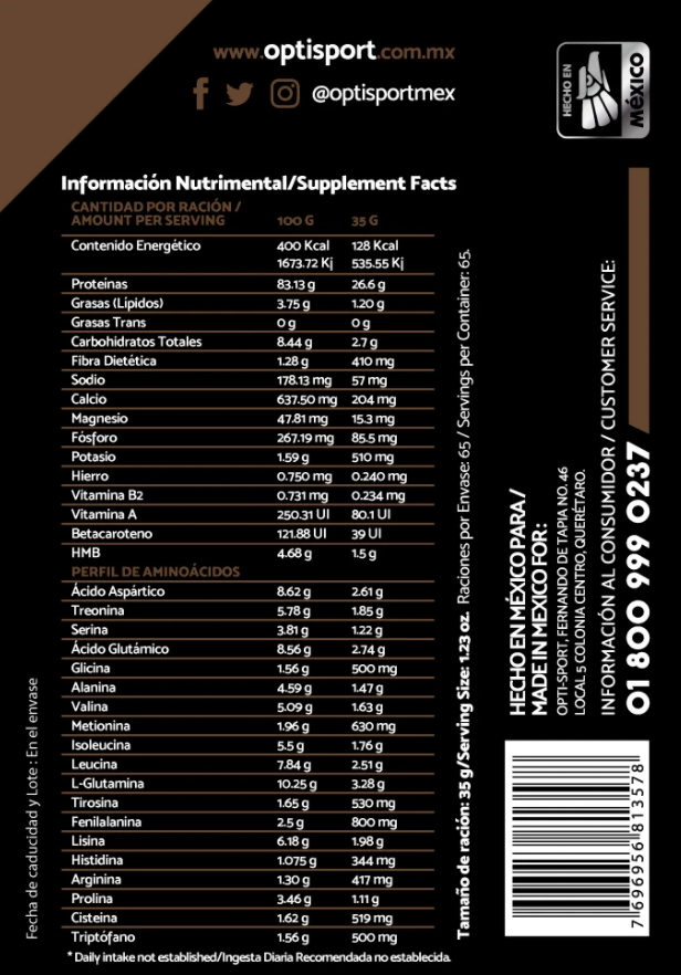 WHEYNITRO Proteína de Suero + HMB + BCAAs | 12 sobres de 35g | Sabor Chocolate