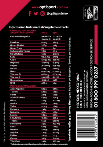 WHEYNITRO Proteína de Suero + HMB + BCAAs | 12 sobres de 35g | Sabor Fresa