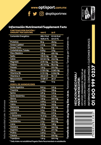 WHEYNITRO Proteína de Suero + HMB + BCAAs | 65 servicios Bote 2275 grs | Sabor Vainilla