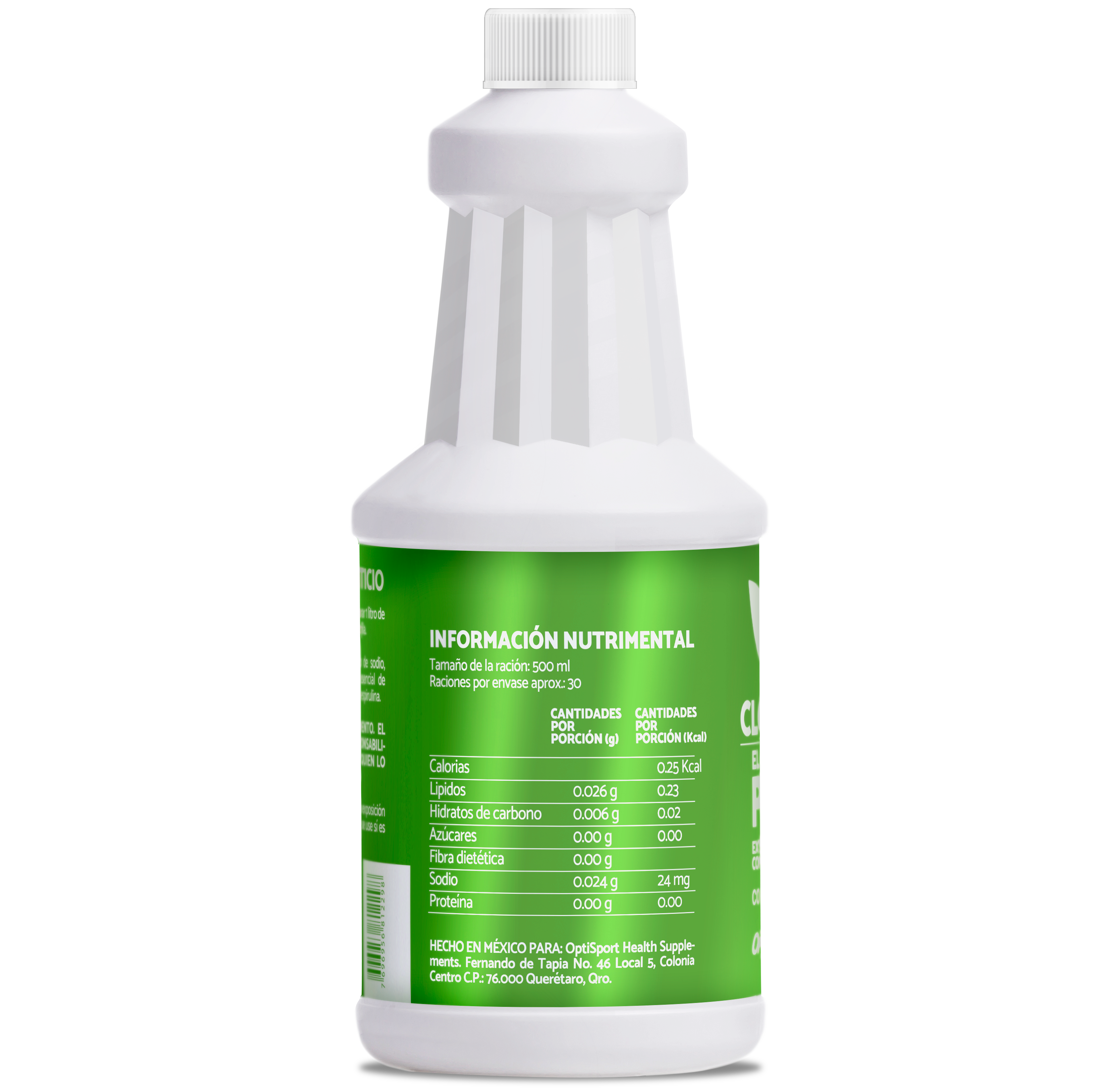 6 Botellas (500ml) de Clorofila Líquida Concentrada con PH9 + Agua Alcalina