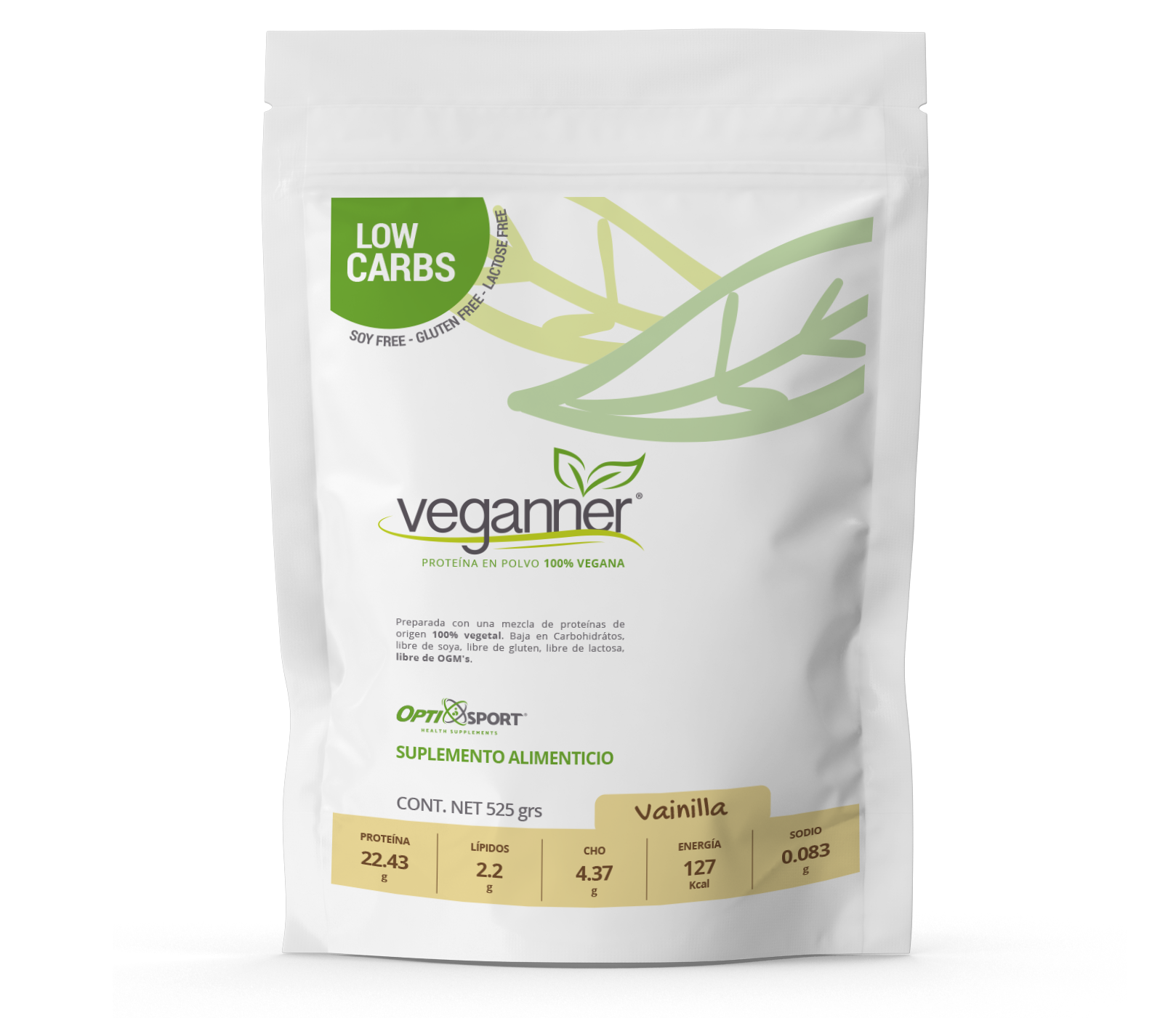 Veganner Proteína Vegetal Vegana 525 grs. (polvo)