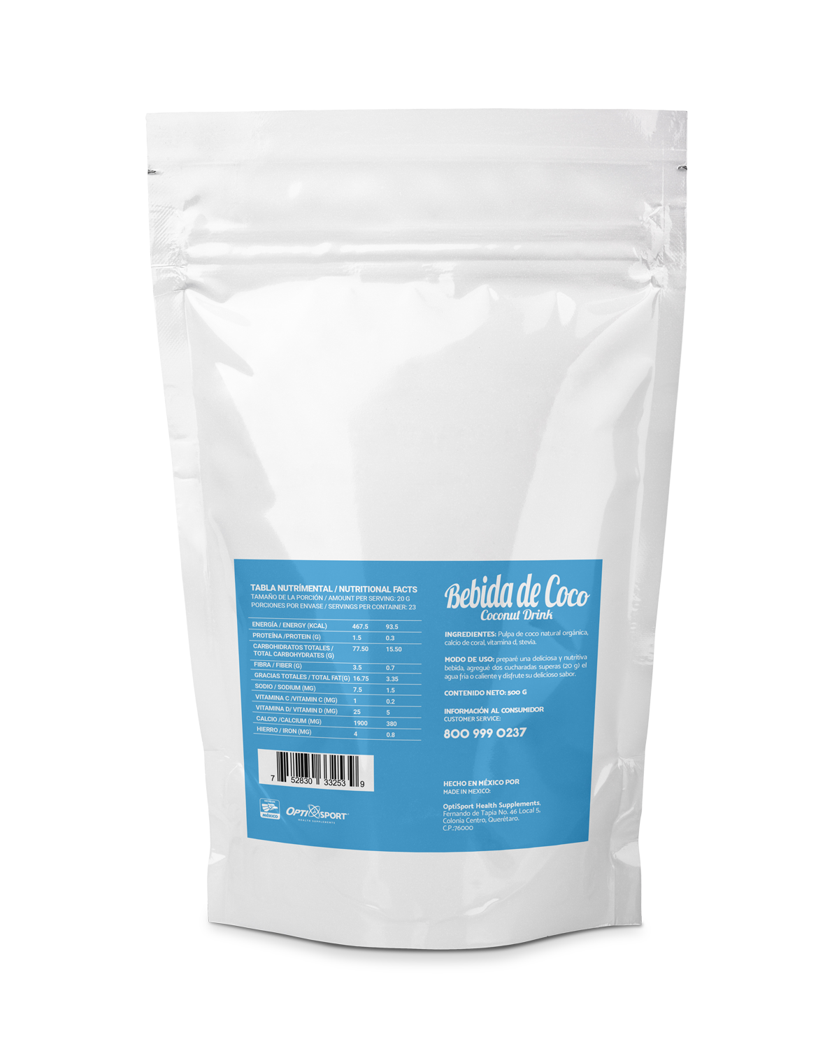 Bebida De Coco En Polvo