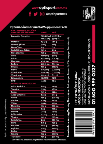 WHEYNITRO Proteína de Suero + HMB + BCAAs | 65 servicios Bote 2275 grs | Sabor Fresa