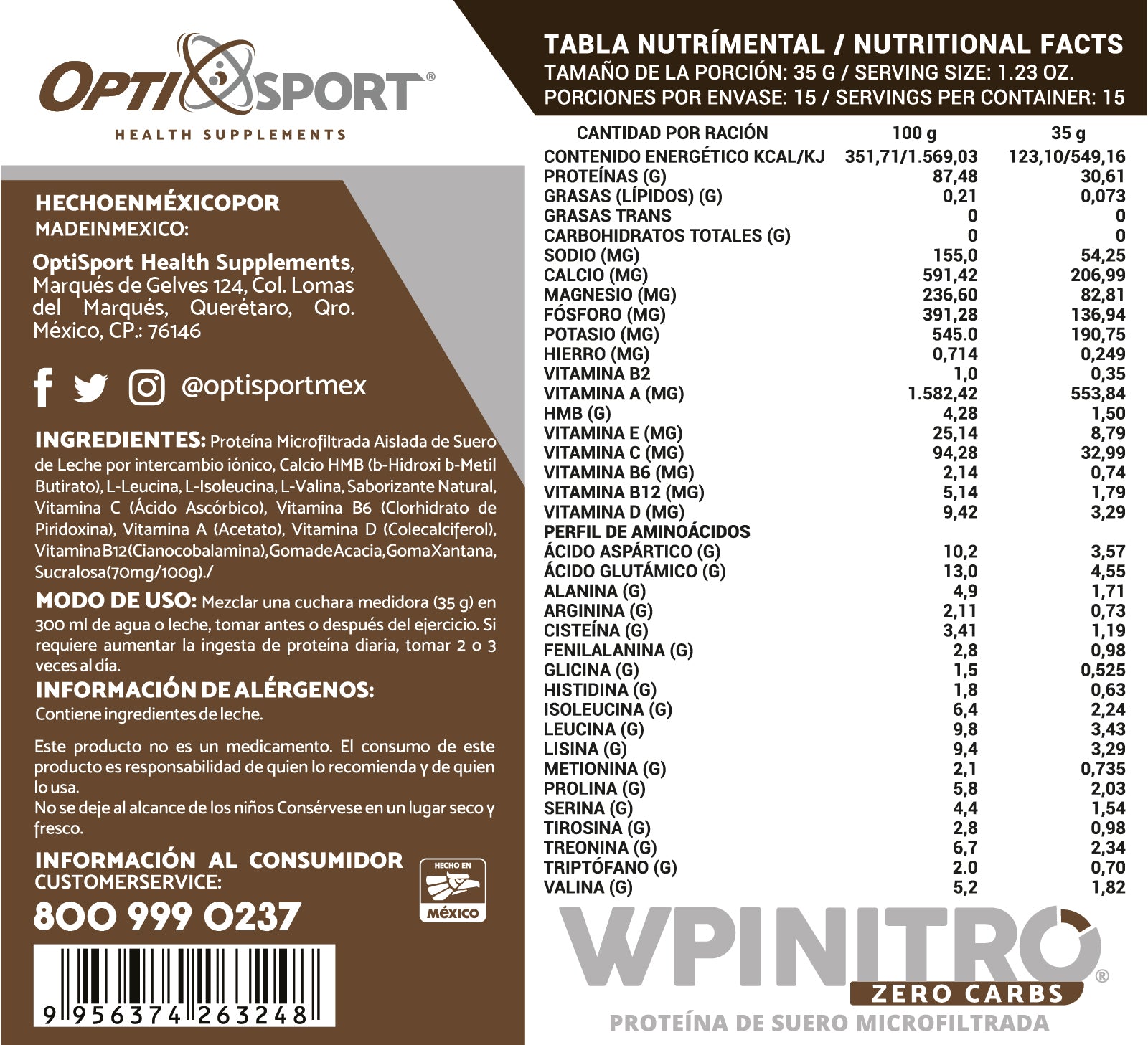 WPINITRO Zero Carbs Chocolate