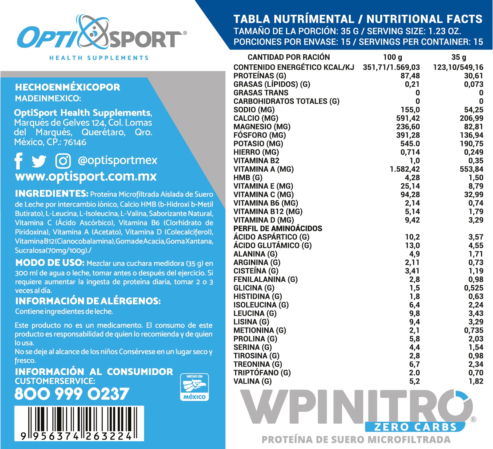 WPINITRO Zero Carbs Natural