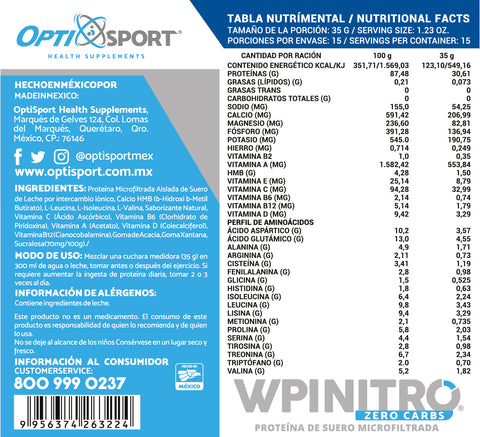 WPINITRO Zero Carbs Natural